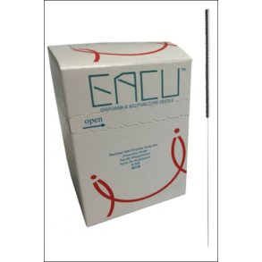 Akupunkturnl stl med spiralhndtag. 0,20mm.x15mm. 100 stk.