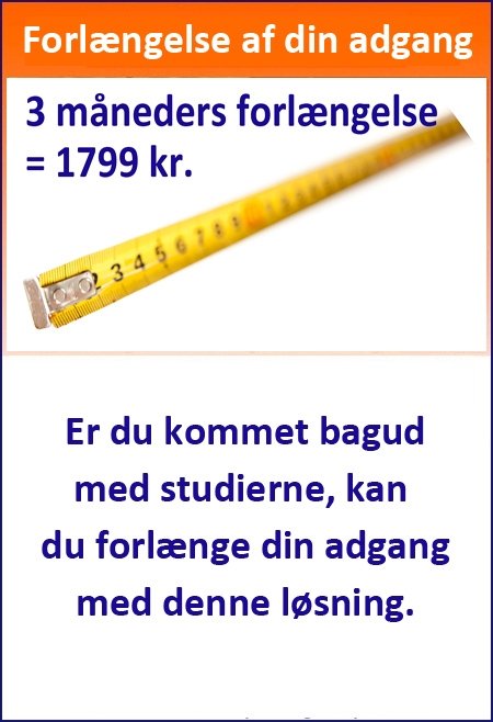 dosering melanotan Forlængelse af adgang m. 3 måneder - E-learning - RAB - PONS