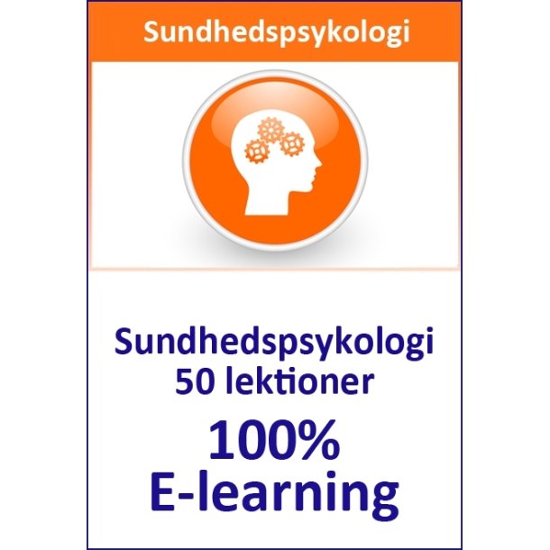 Sundhedspsykologi, 50 lekt. 100% e-learning