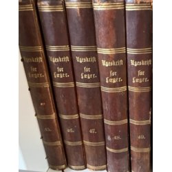 Ugeskrift for L�ger 1846-69. 47 bind.