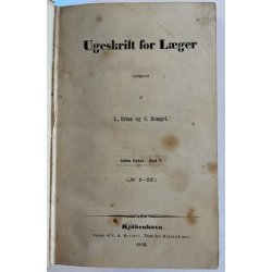 Ugeskrift for L�ger 1846-69. 47 bind.