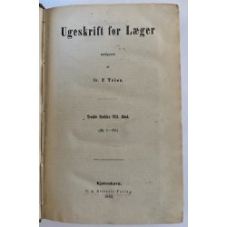 Ugeskrift for L�ger 1846-69. 47 bind.